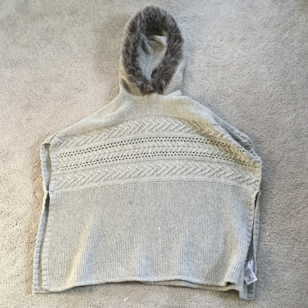 Gap kids grey poncho